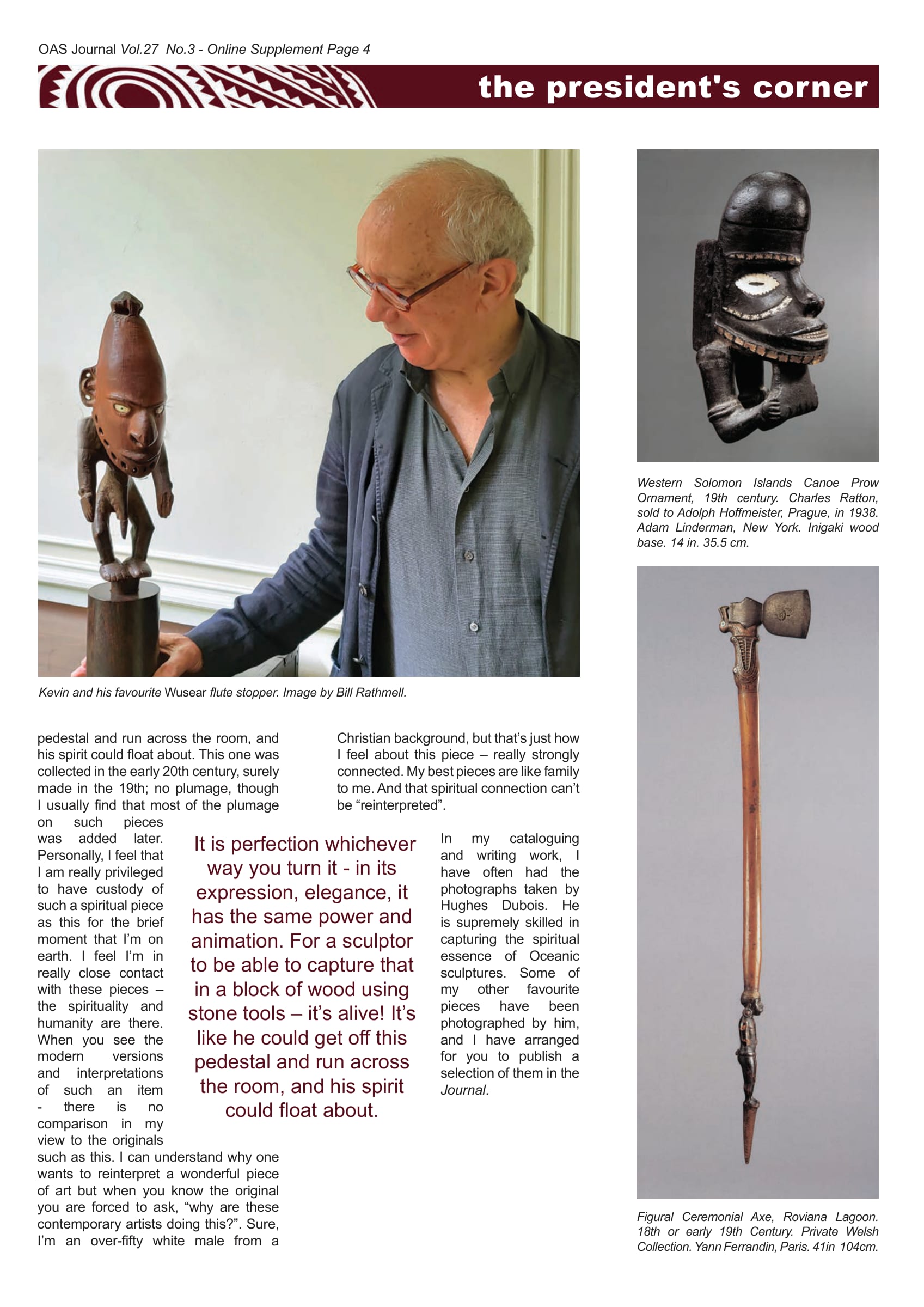 Kevin Conru, Oceanic art collector. Interviewed by Bill Rathmell in Brussels — page 4 of 10