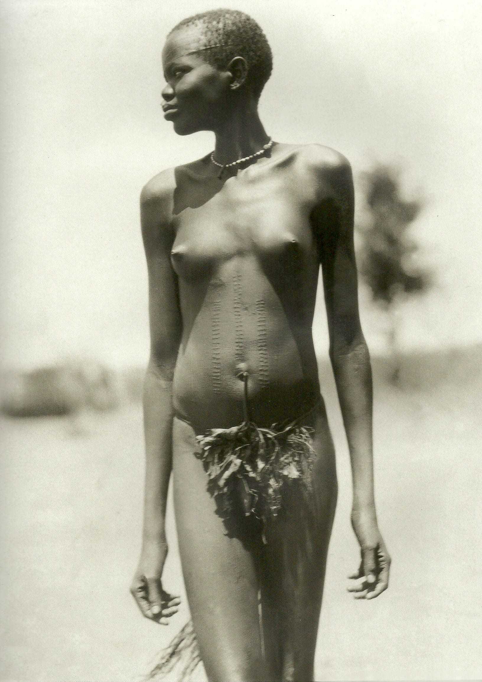 A young Dinka woman who resides in a Jur village near Rumbek. 1927
